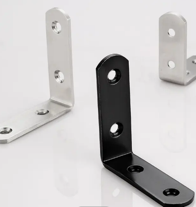 Stainless steel different sizes bracket firm furniture pallet satin black bracket