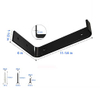 Shaped L Heavy Duty Open Shelving Hardware Bracket