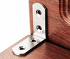 Stainless steel different sizes bracket firm furniture pallet satin black bracket