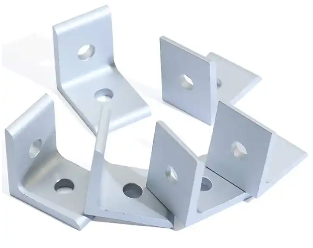 équerre de connexion d'angle plat droit en aluminium 