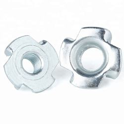 Écrou en T en acier au carbone M16 M22 avec 4 broches DIN1624