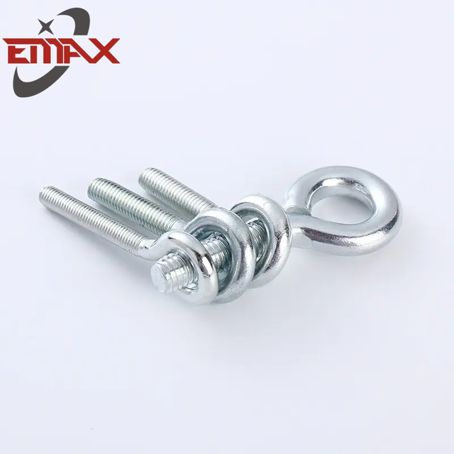 Carbon Steel Forged Eye Bolt Galvanized Din58O Lifting Eye Bolt With Nut