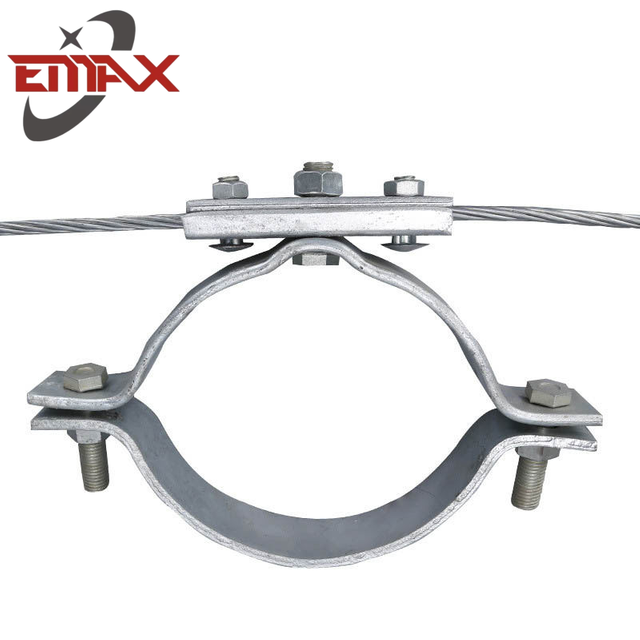 Pole Fiber Optic Cable Clamp Electric Power Fitting Cable Embrace Hoop