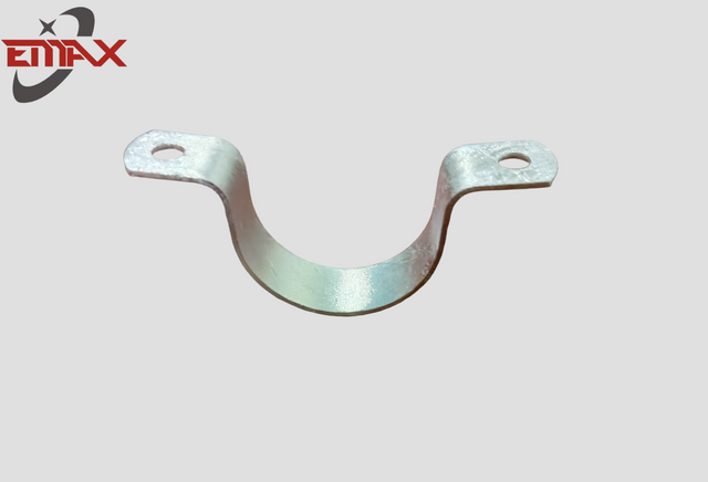 Collier de serrage de type U robuste plaqué zinc avec trou rond