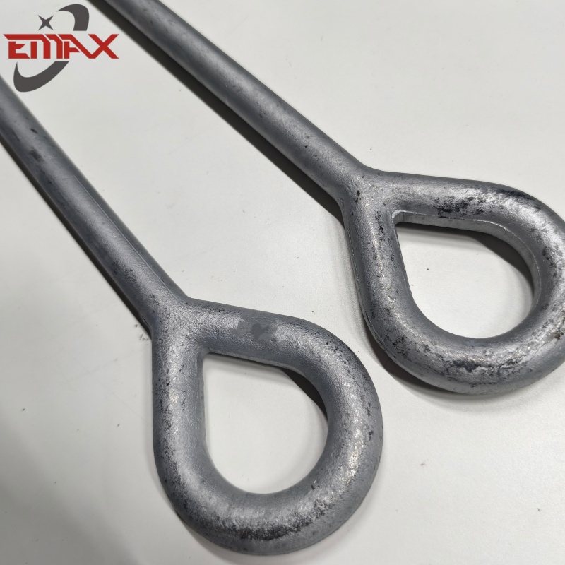 Hot Selling Factory Price Oval Eye Bolt Steel Forged Power Accessories