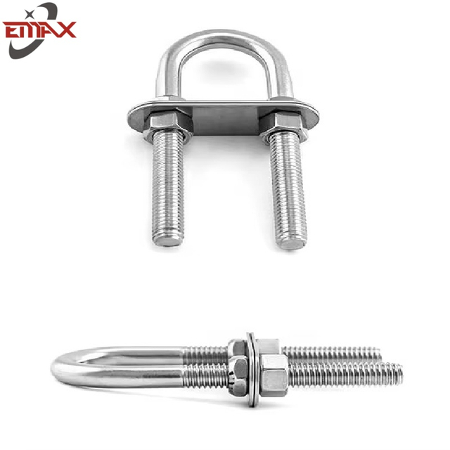 304 316 Stainless Steel U Bolts and Nuts With Flat Washer