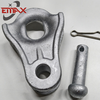 Giá nhà máy HDG Sức mạnh điện Phụ kiện đúc Iron Thimble Clevis