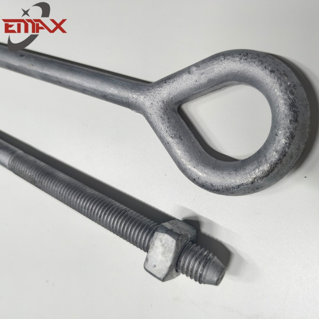 Hot Selling Factory Price Oval Eye Bolt Steel Forged Power Accessories