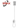 Adjustable Stainless Steel Wire Rope Ceiling Suspension Hanging Kits Lamp with Fitting