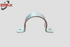 Zinc Plated Heavy Duty U-Type Pipe Clamp with Round Hole