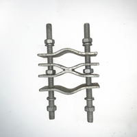 Hot Dip Galvanized Metal Cable Clamp Steel Pipe Fitting