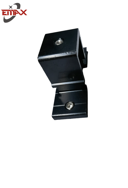 Black Metal Bracket with Transparent Center for Mounting And Housing Applications