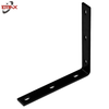 Steel 90 Degree Corner Brace Black Sliding Door Hardware Steel Furniture Accessories
