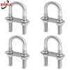304 316 Stainless Steel U Bolts and Nuts With Flat Washer