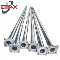 Galvanized Road Garden Parking Lamp Pole Post Metal Outdoor Street Lighting Poles