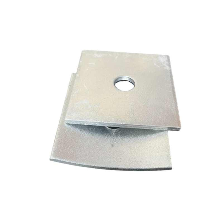 Custom Zinc Plated Square Washers for Pole Line Use