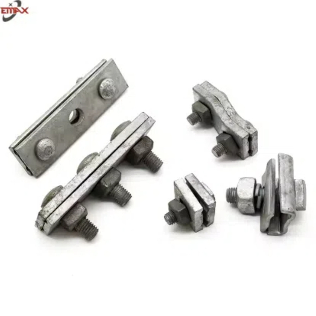 Cable Suspension Clamp 3 Bolts HDG Duty Clamps Guy Grip Messenger Wire Clamp
