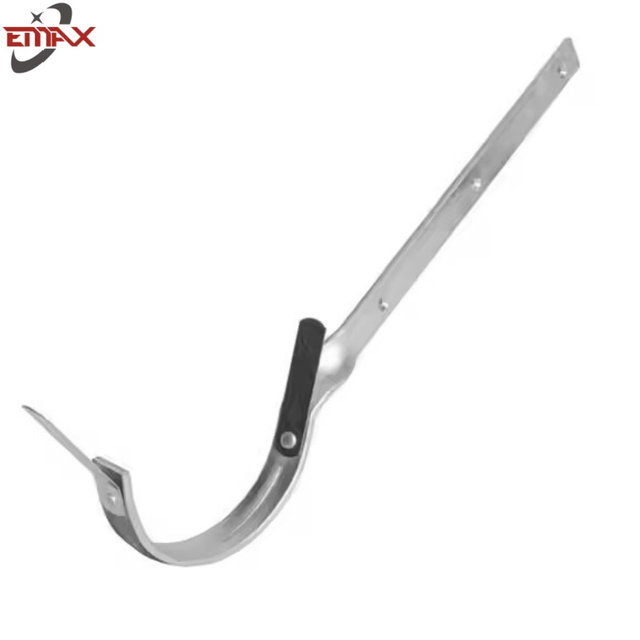 Half Round Stainless Steel Aluminum Metal Clamp Gutter Hook