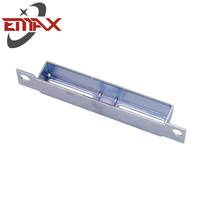 Galvanized Steel Sliding Wooden Door Lock Cover Strike Plate Pilot Mounting Bracket