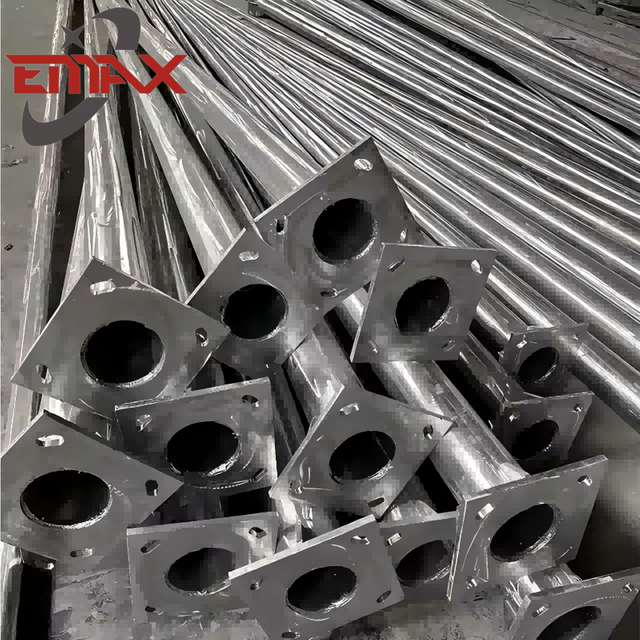 Galvanized Road Garden Parking Lamp Pole Post Metal Outdoor Street Lighting Poles