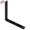 Steel 90 Degree Corner Brace Black Sliding Door Hardware Steel Furniture Accessories