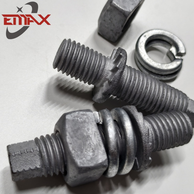 Factory Price Hot Galvanized Pole Line Hardware Post Insulator Stud Bolt 