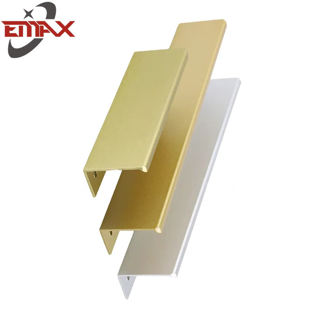 Aluminum matte black cabinet handles aluminum furniture handles