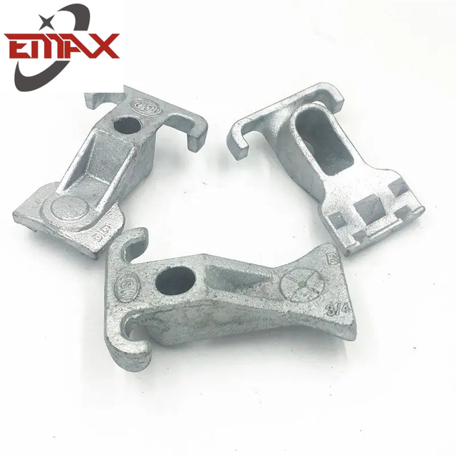 Cast Ductile Iron HDG Guy Hook for electric power fittings pole line hardware