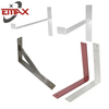 Custom Floating Stainless Steel L Corner Bracket Mounting Folding Shelf Wall Brackets