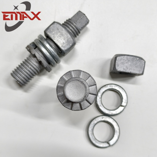 Factory Price Hot Galvanized Pole Line Hardware Post Insulator Stud Bolt 