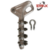 Pole Line Hardware Dead End Aluminium Pistol Type Strain Clamp