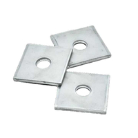 Custom Zinc Plated Square Washers for Pole Line Use